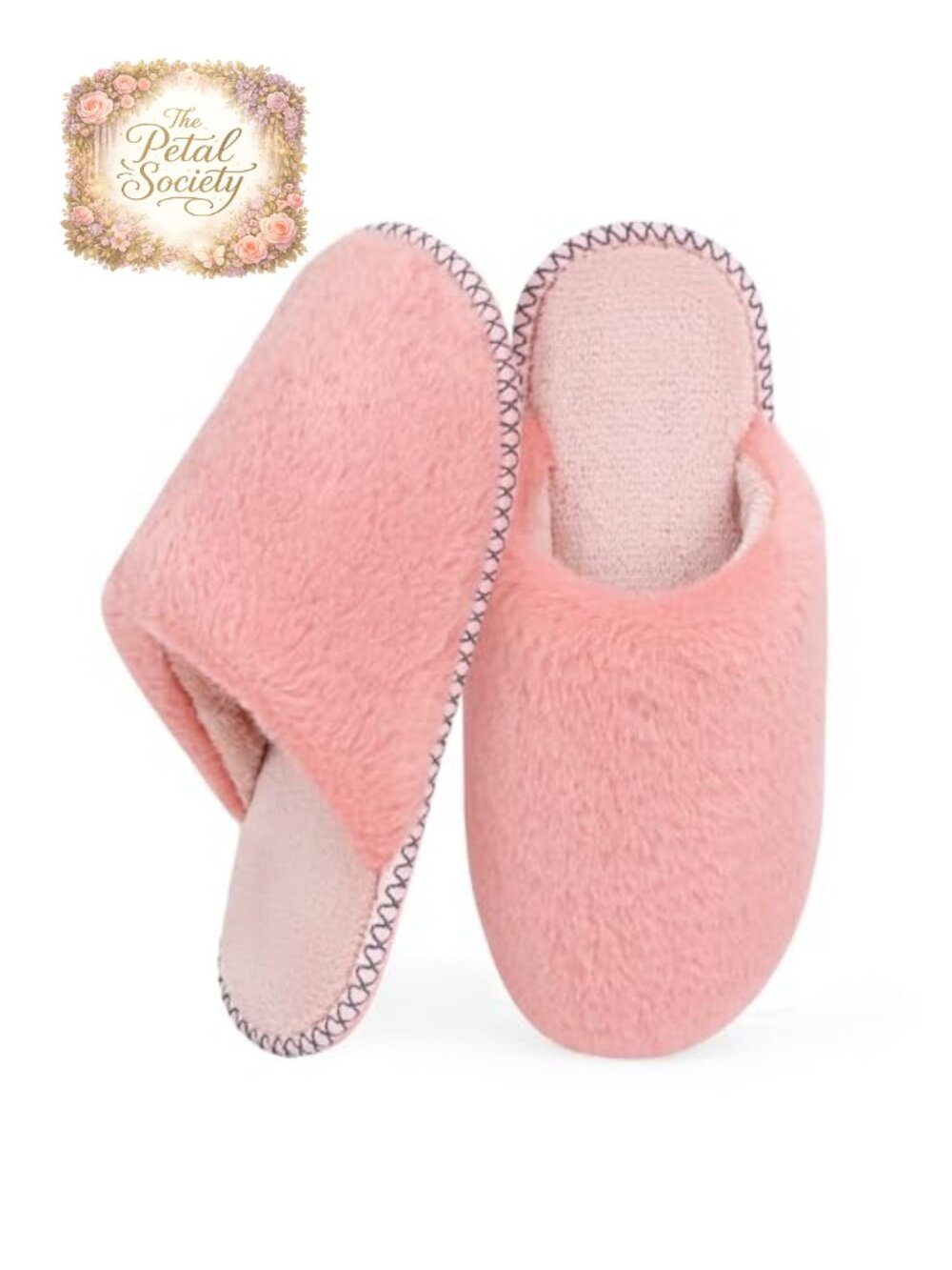Fuzzy Memory Foam Slippers Women Warm Cozy Non-Slip House Shoes